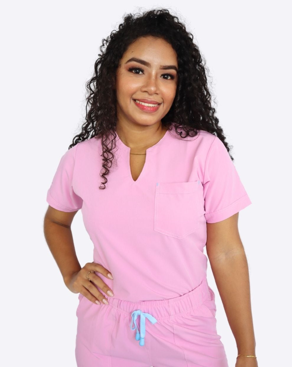 Uniforme Eva Rosa pastel