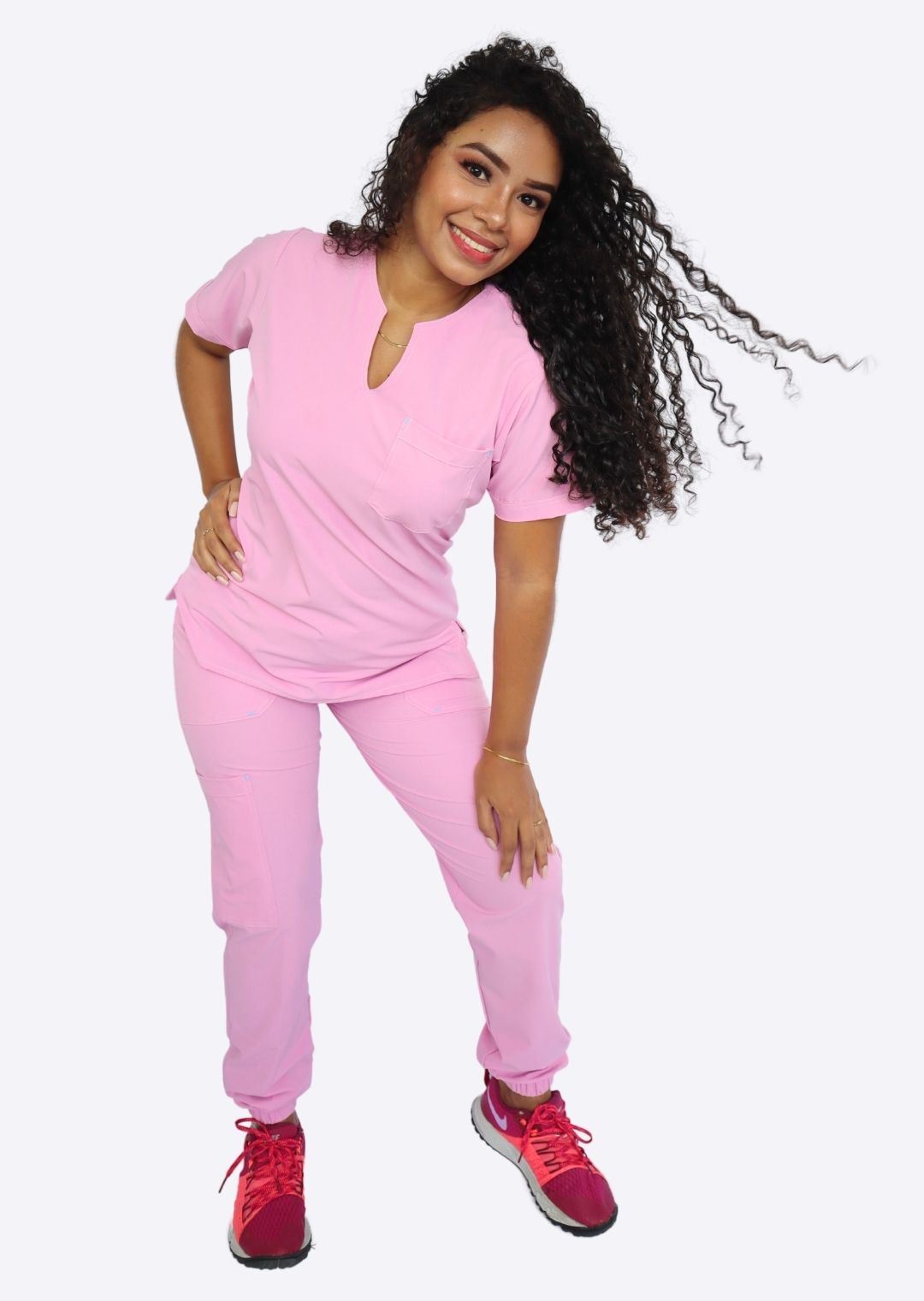 Uniforme Eva Rosa pastel