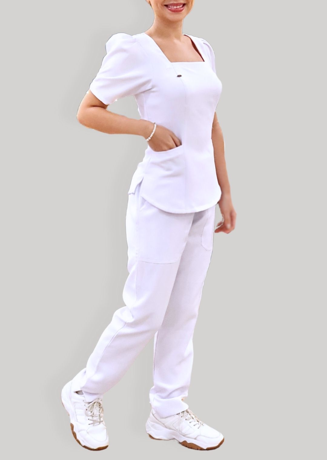 Uniforme Clarice blanco