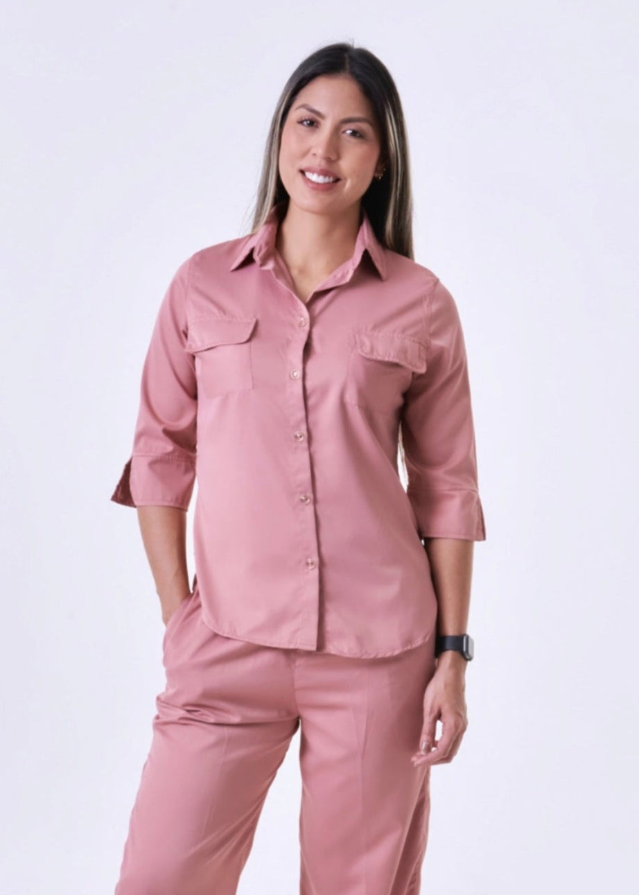 Uniforme Elise palo de rosa ÚLTIMOS TALLA M y L