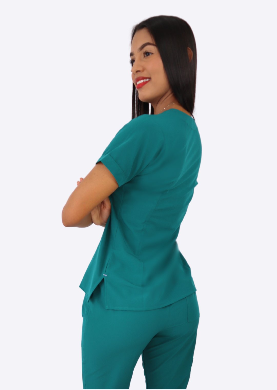 Uniforme Eva verde esmeralda