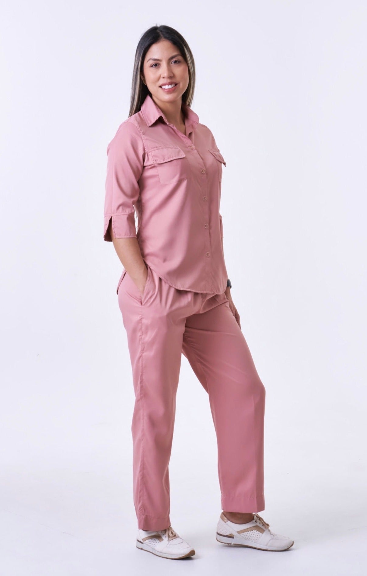 Uniforme Elise palo de rosa ÚLTIMOS TALLA M y L