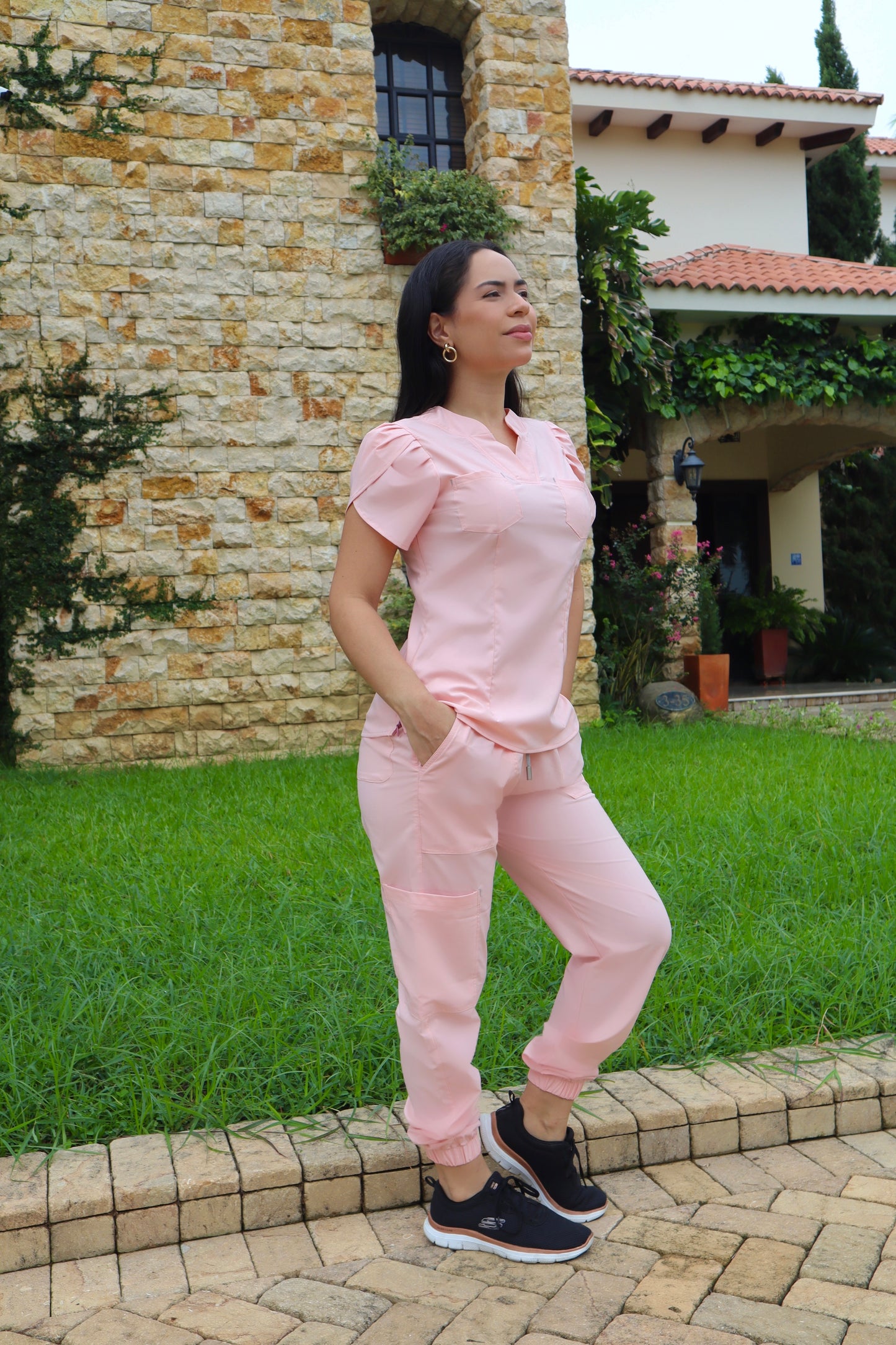 Uniforme Berenice durazno pastel