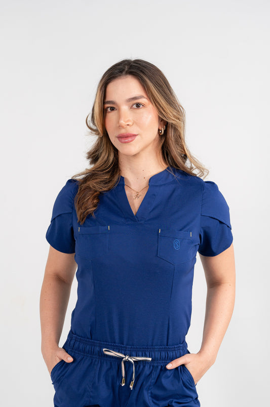 Uniforme Berenice Azul Marino - Tela Premium