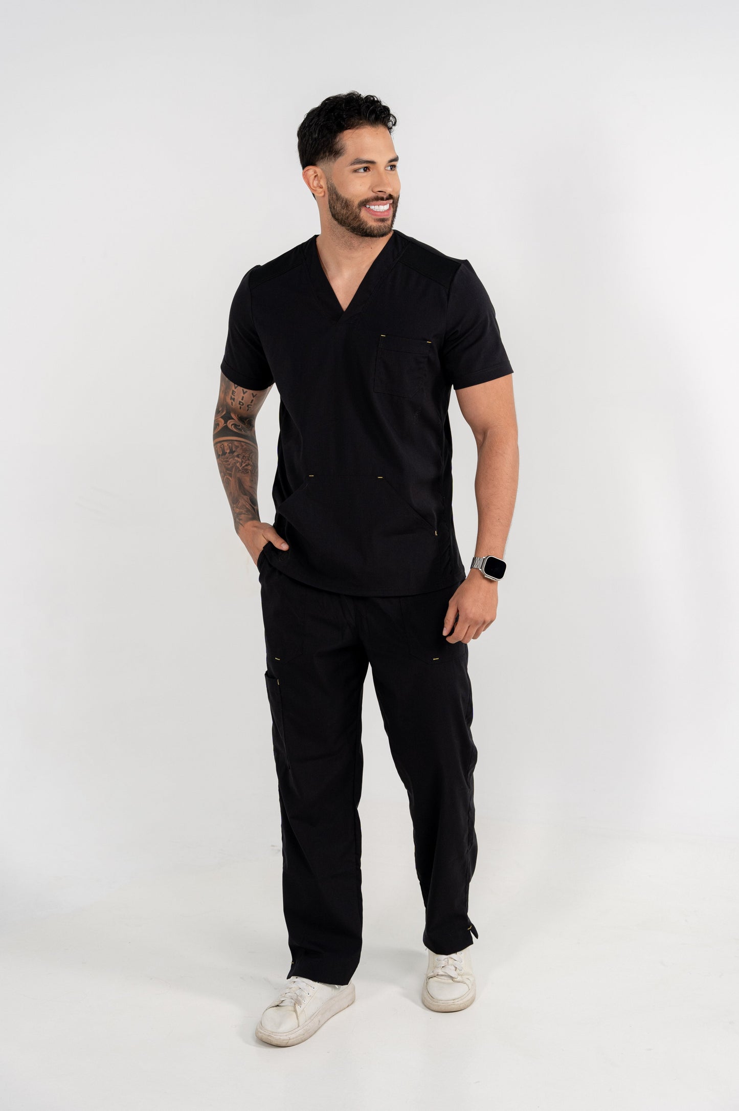 Uniforme New Classic Negro - Tela Algodón Antifluido