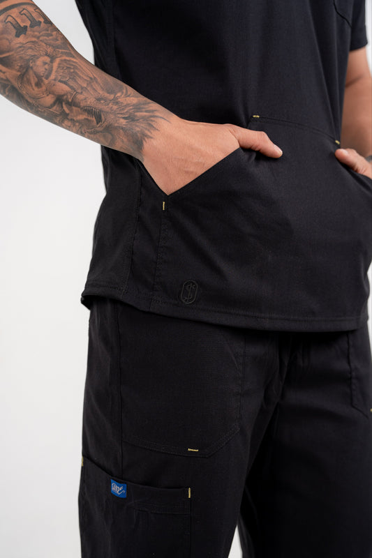 Uniforme New Classic Negro - Tela Algodón Antifluido