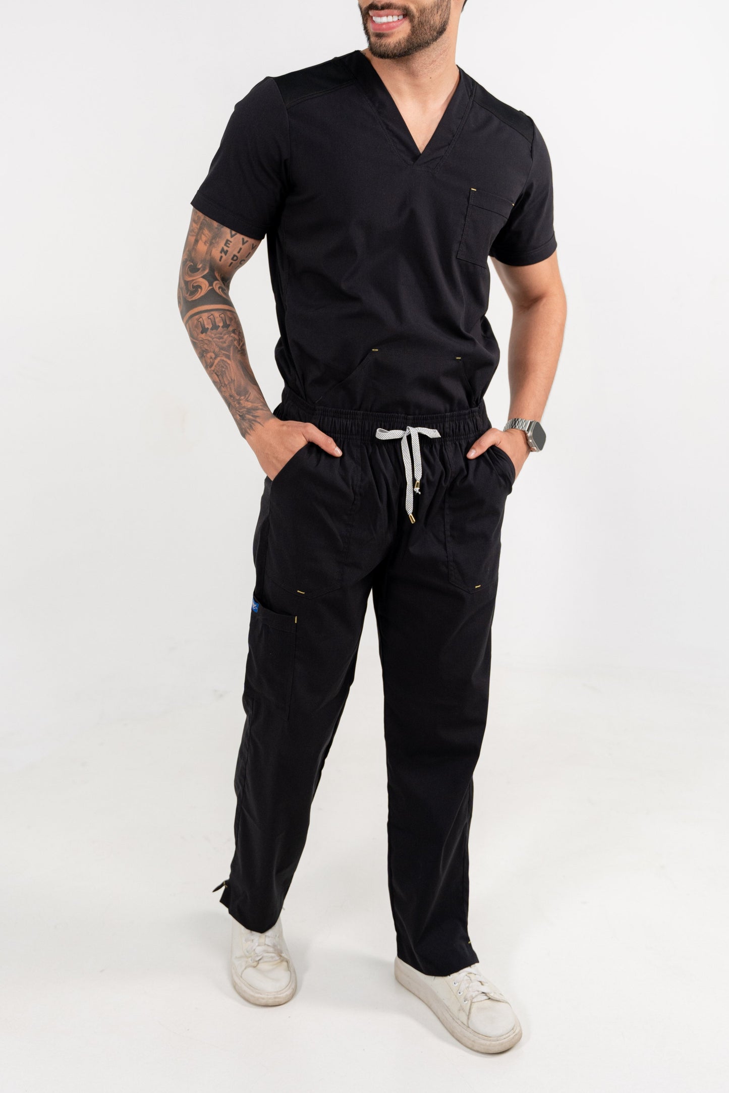 Uniforme New Classic Negro - Tela Algodón Antifluido
