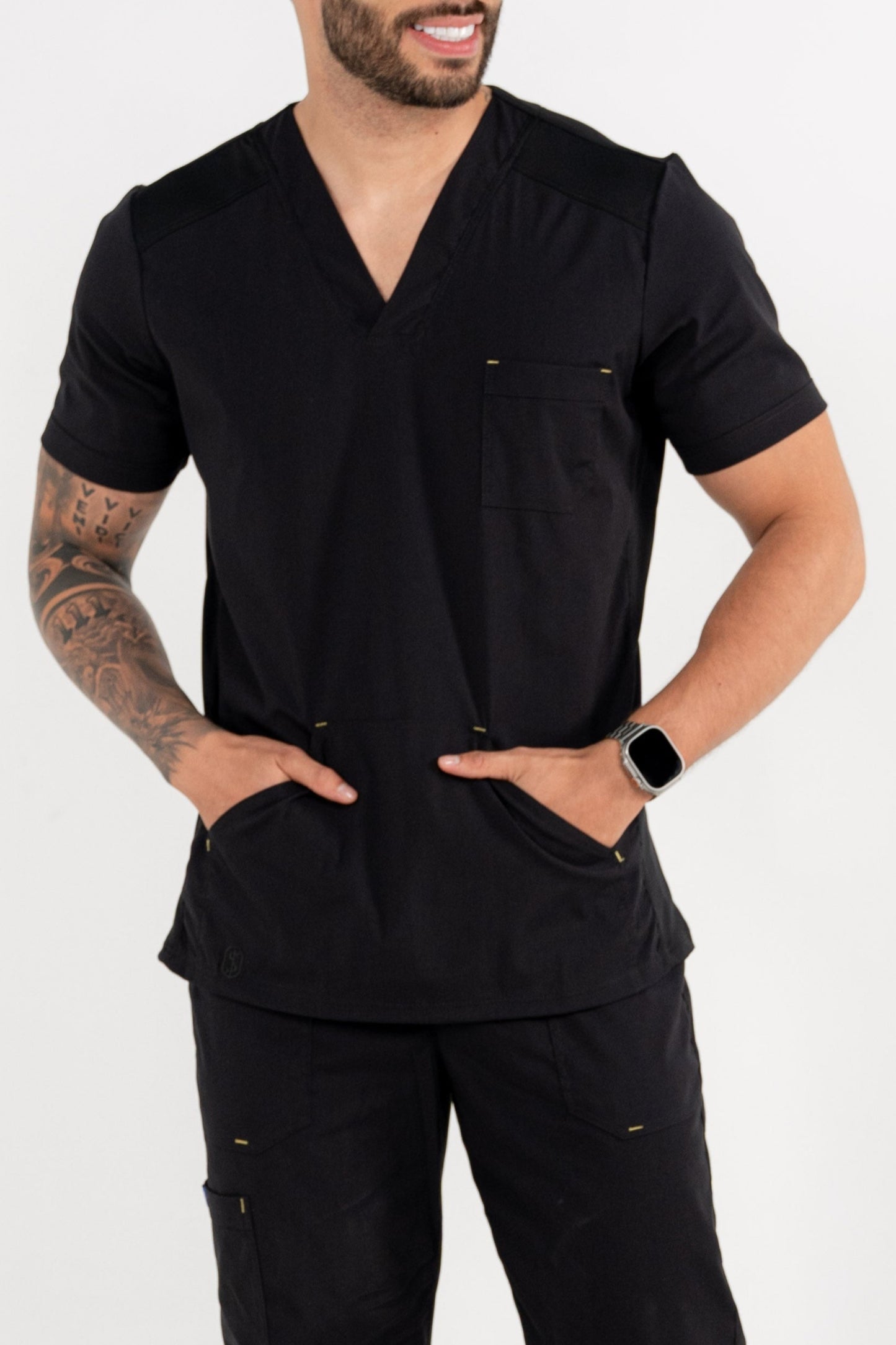 Uniforme New Classic Negro - Tela Algodón Antifluido