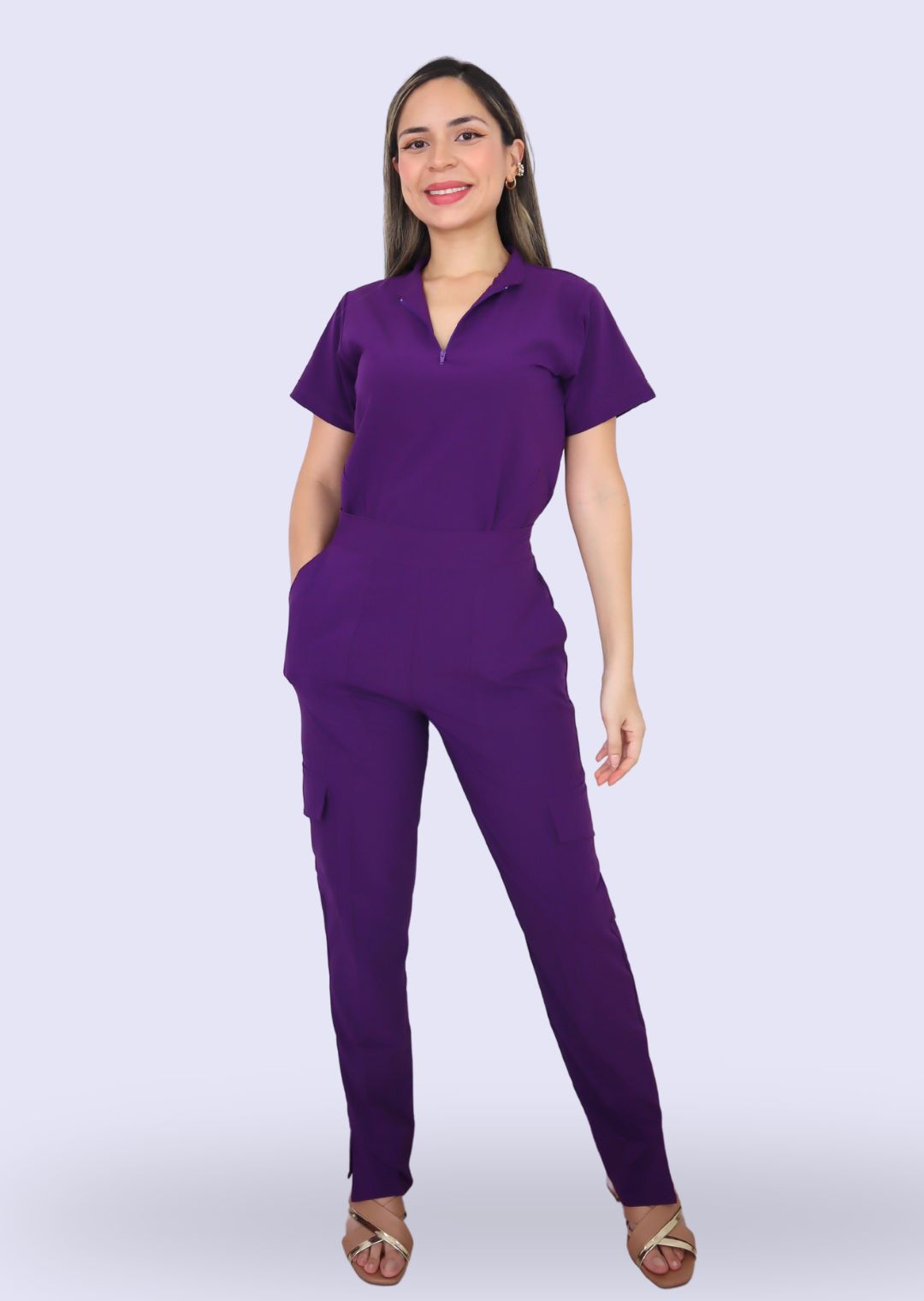 Uniforme Aline Morado ÚLTIMOS TALLA XS Y L