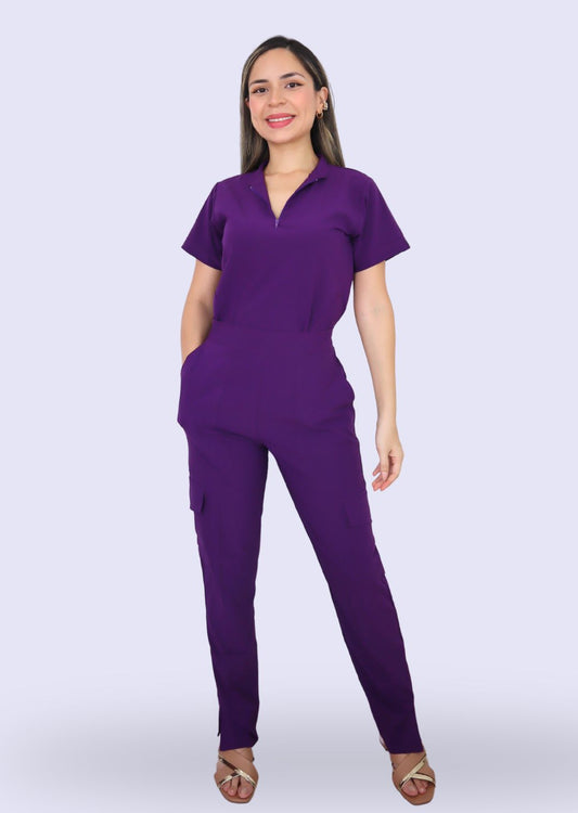 Uniforme Aline Morado ÚLTIMO TALLA L