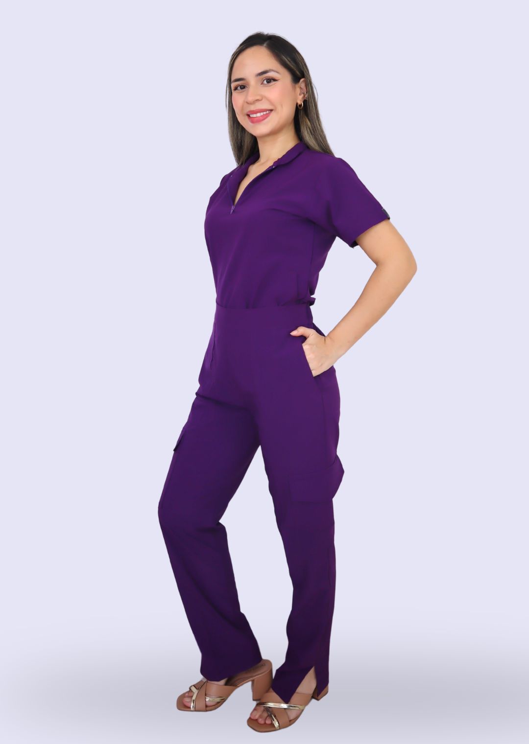 Uniforme Aline Morado ÚLTIMOS TALLA XS Y L