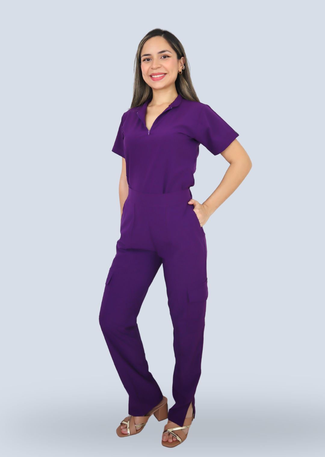 Uniforme Aline Morado ÚLTIMOS TALLA XS Y L