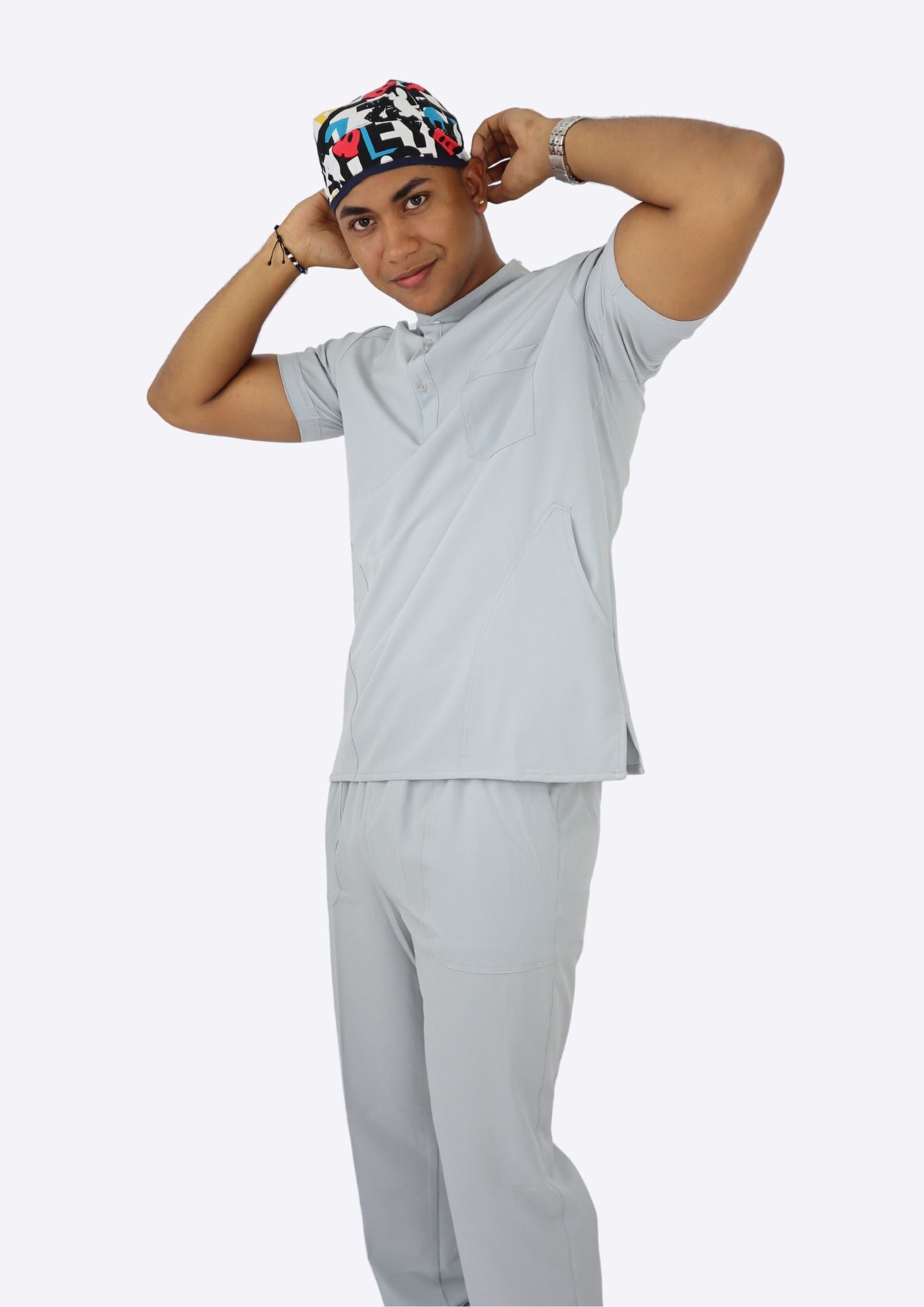Uniforme Nerú gris claro ÚLTIMO TALLA M