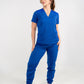 Uniforme Dama New Classic Azul rey - Tela Algodón Antifluido