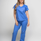 Uniforme Dama Emily Azul cielo - Tela Algodón Antifluido