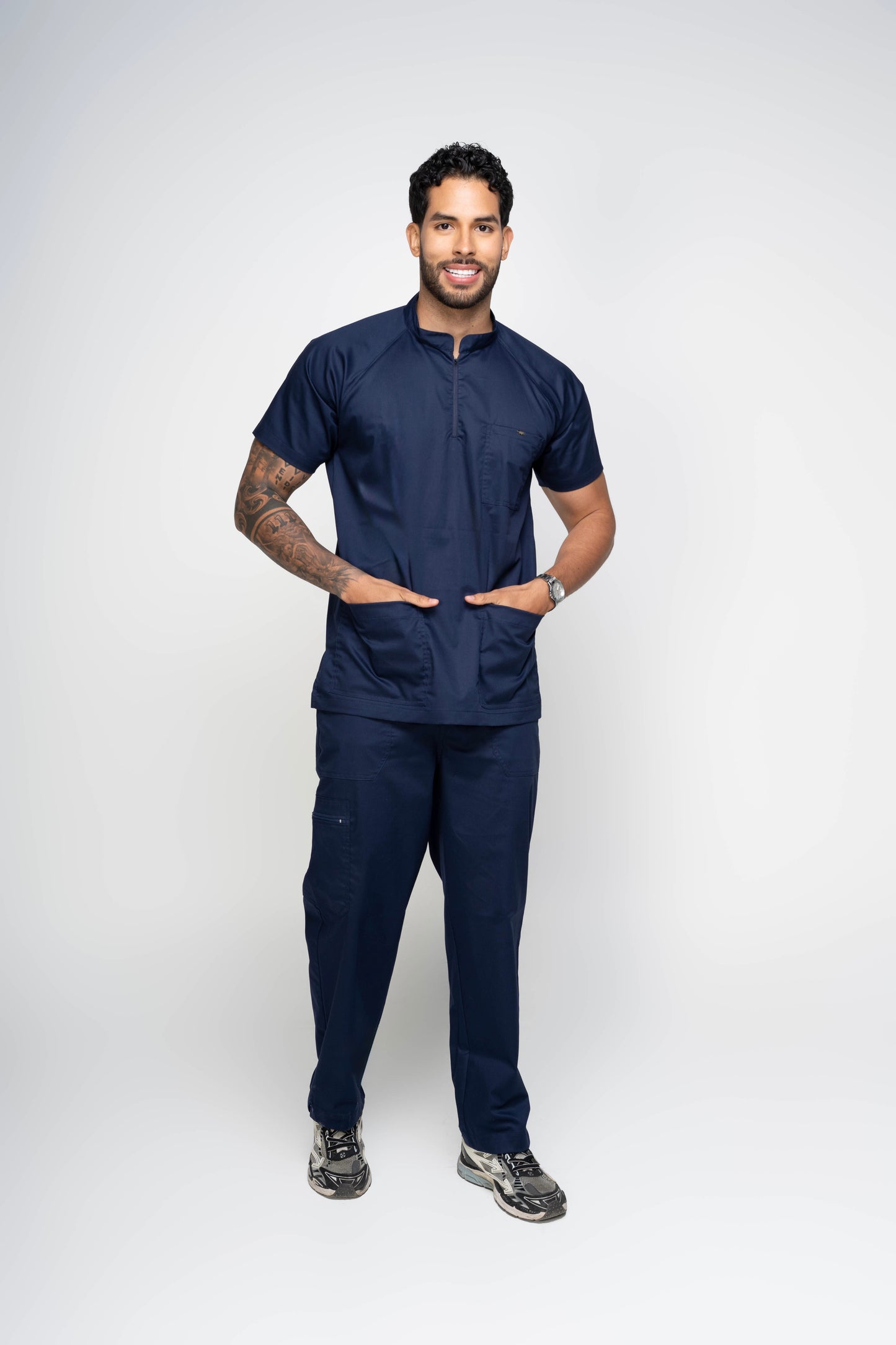 Uniforme Nerú Azul noche - Tela Algodón Antifluido