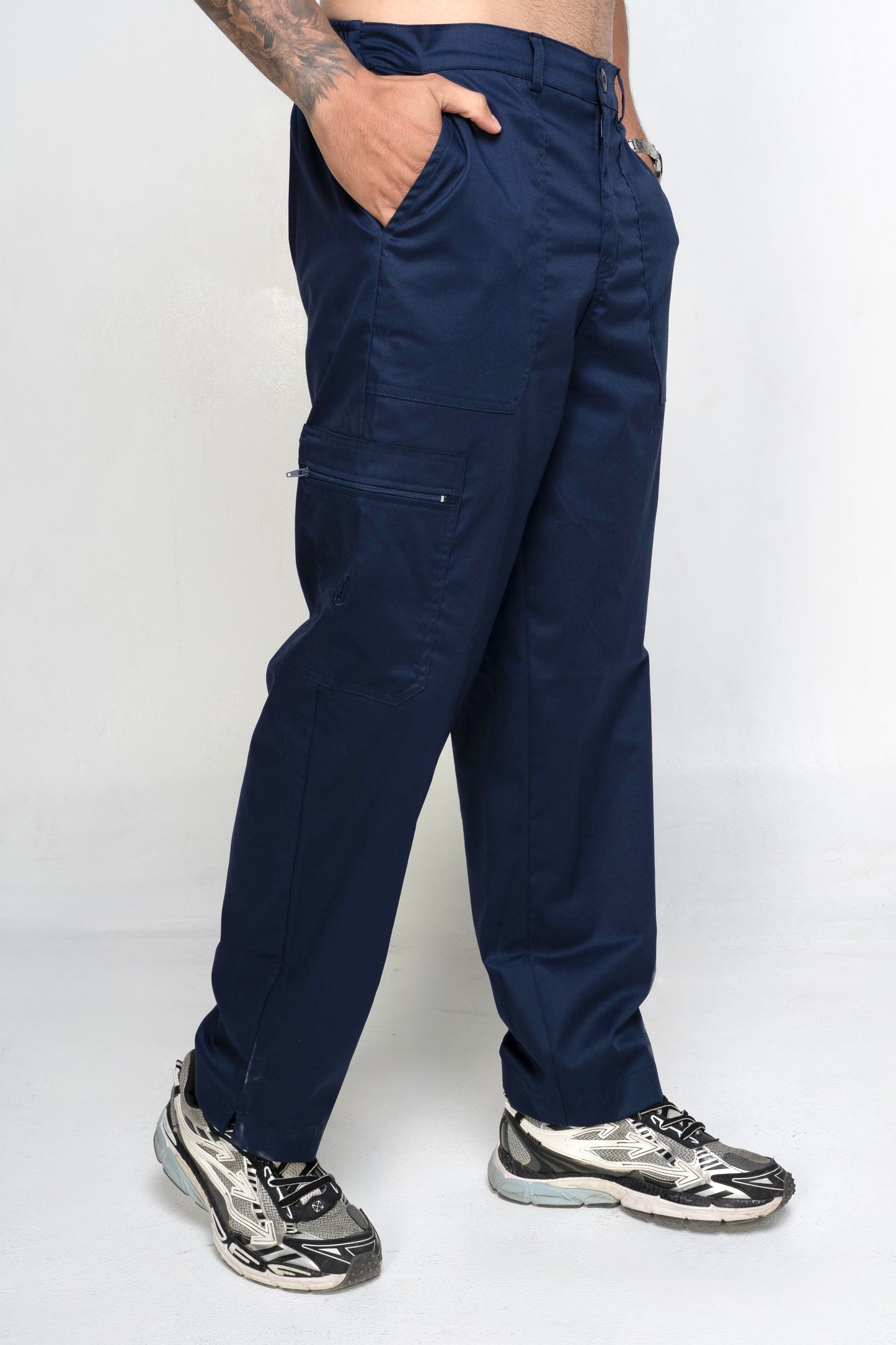 Uniforme Nerú Azul noche - Tela Algodón Antifluido