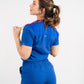 Uniforme Dama New Classic Azul rey - Tela Algodón Antifluido