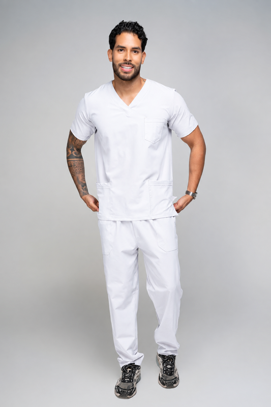 Uniforme Classic color blanco
