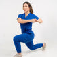 Uniforme Dama New Classic Azul rey - Tela Algodón Antifluido