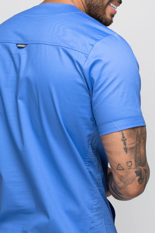 Uniforme New Classic Azul cielo - Tela Algodón Antifluido