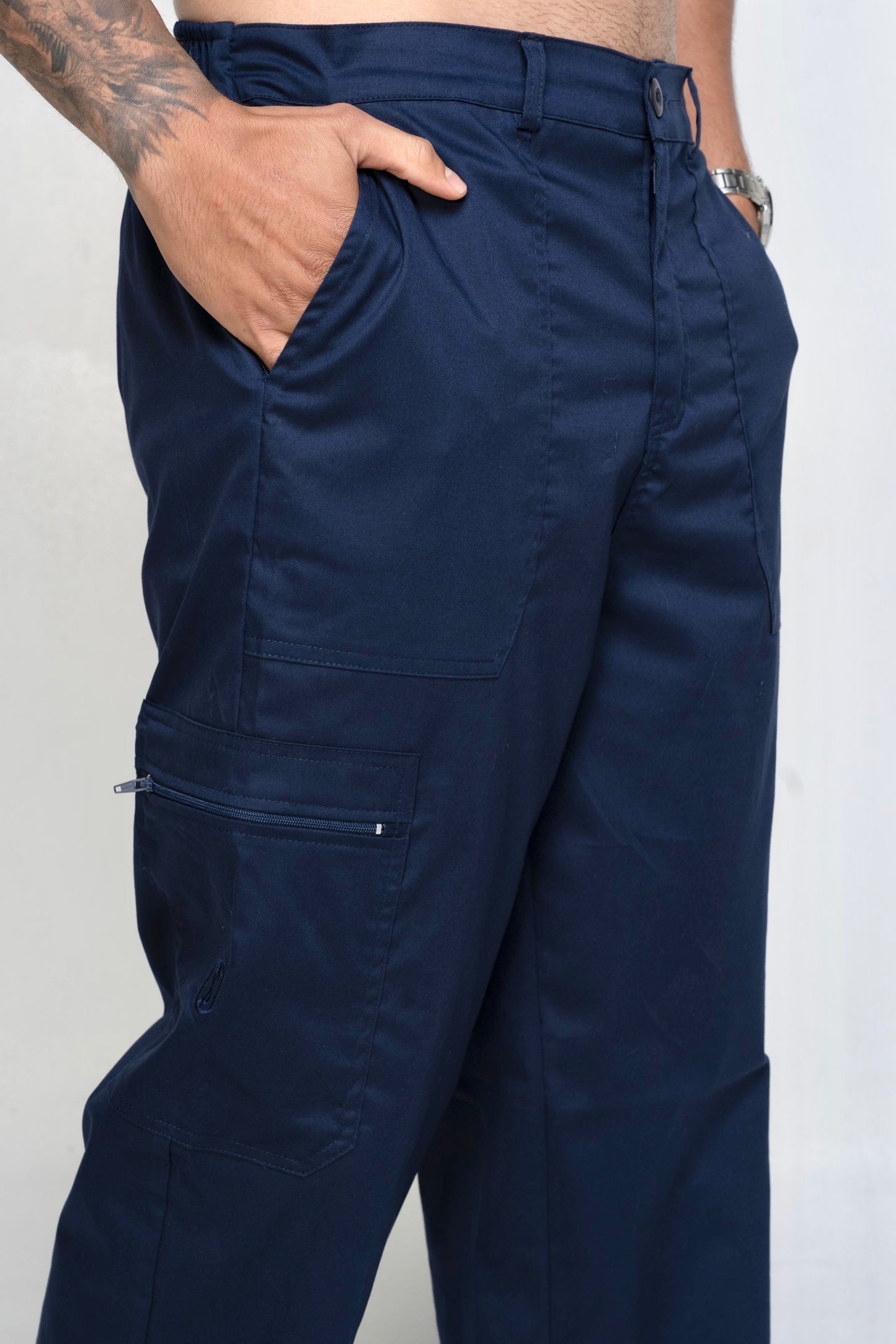 Uniforme Nerú Azul noche - Tela Algodón Antifluido