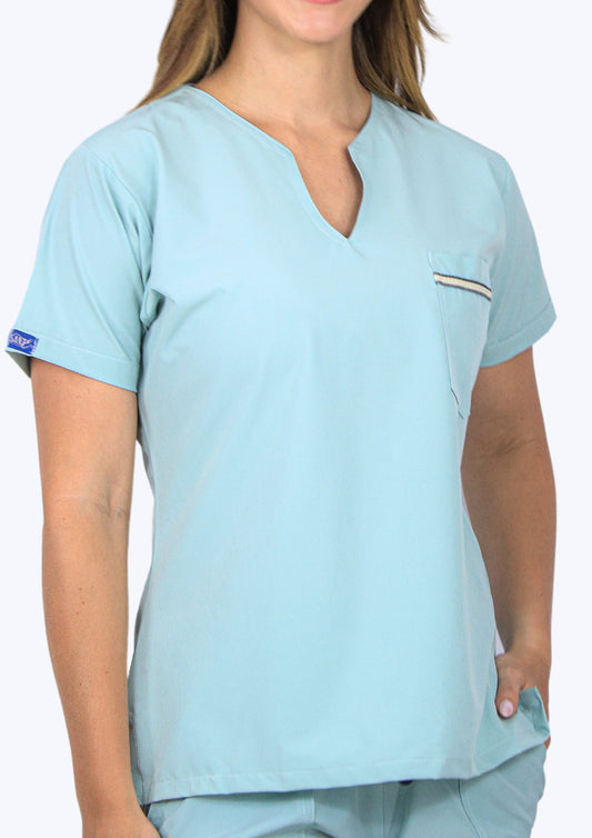 Uniforme Eva verde malva