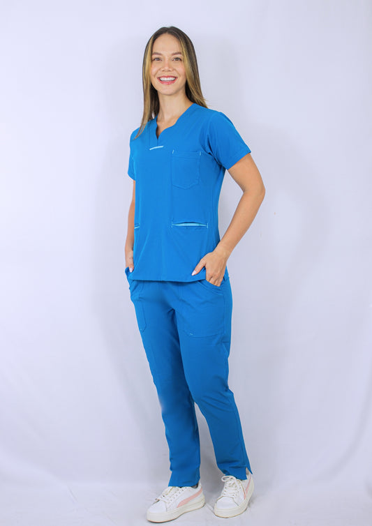 Uniforme Amelie Azul cerúleo