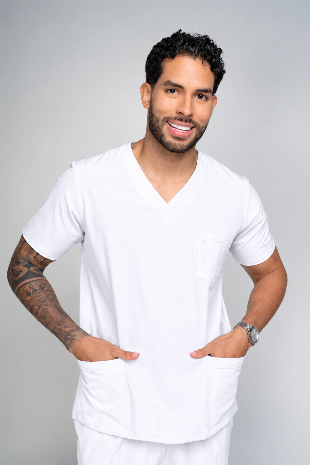 Uniforme Classic color Blanco