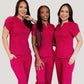 Uniforme Berenice Rojo cereza - Tela Premium
