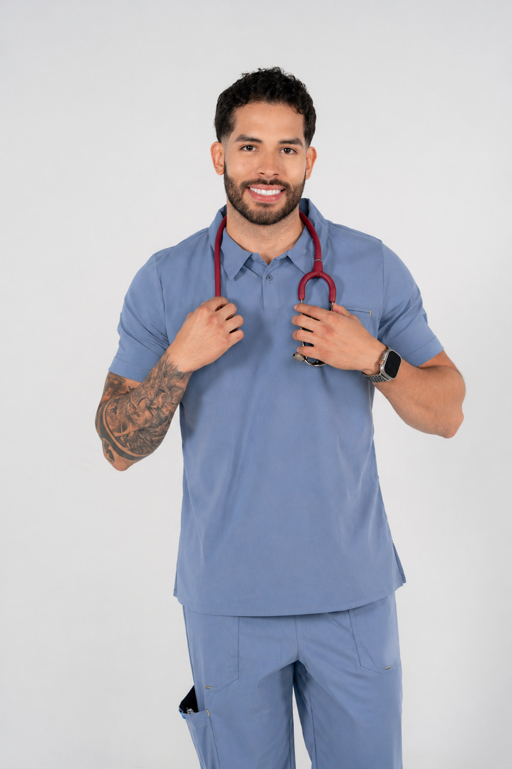 Uniforme Louis azul acero