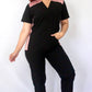 Uniforme Dama New Classic Negro + palo de rosa