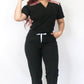 Uniforme Dama New Classic Negro + palo de rosa