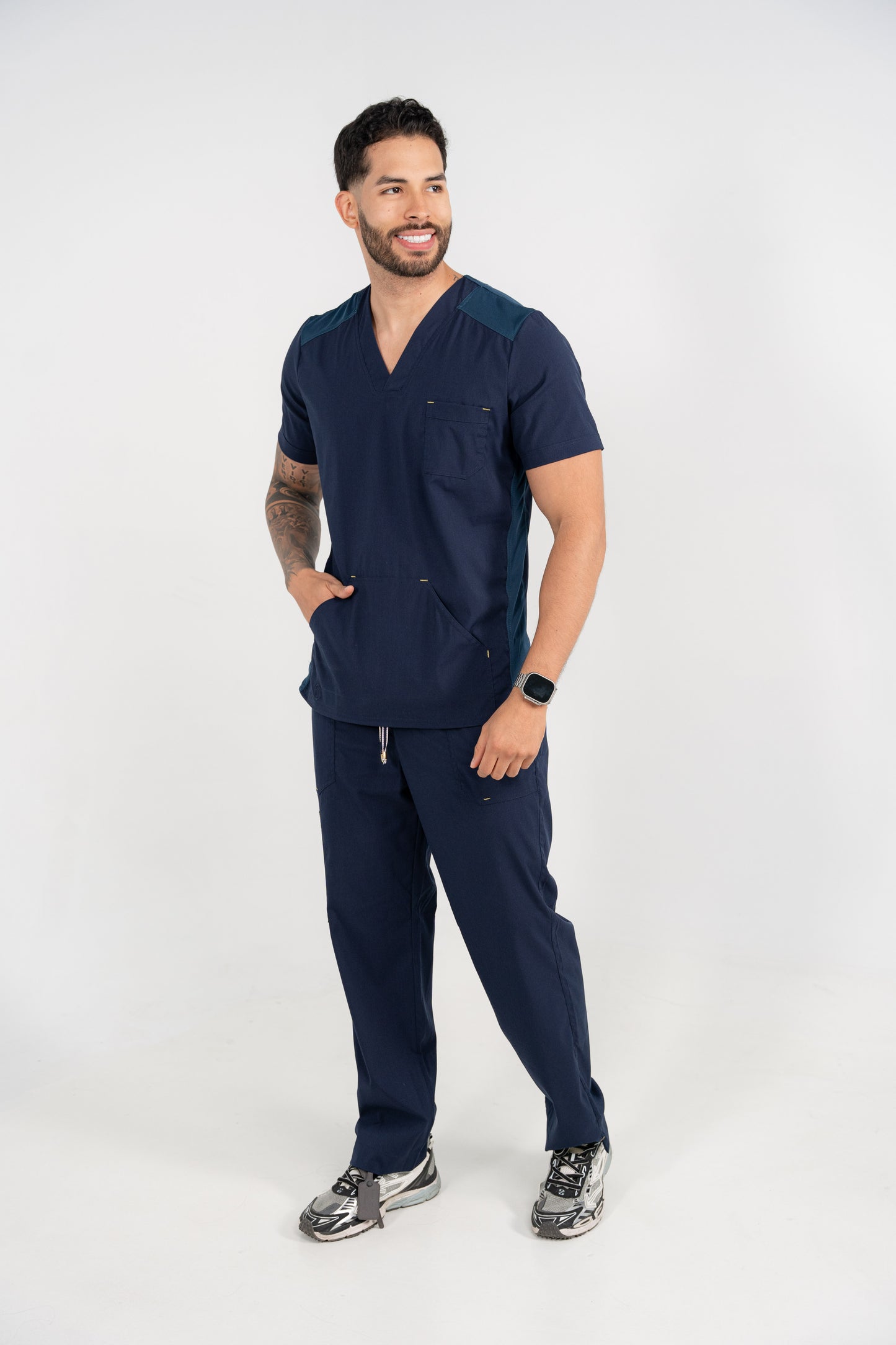 Uniforme New Classic Azul noche - Tela Algodón Antifluido
