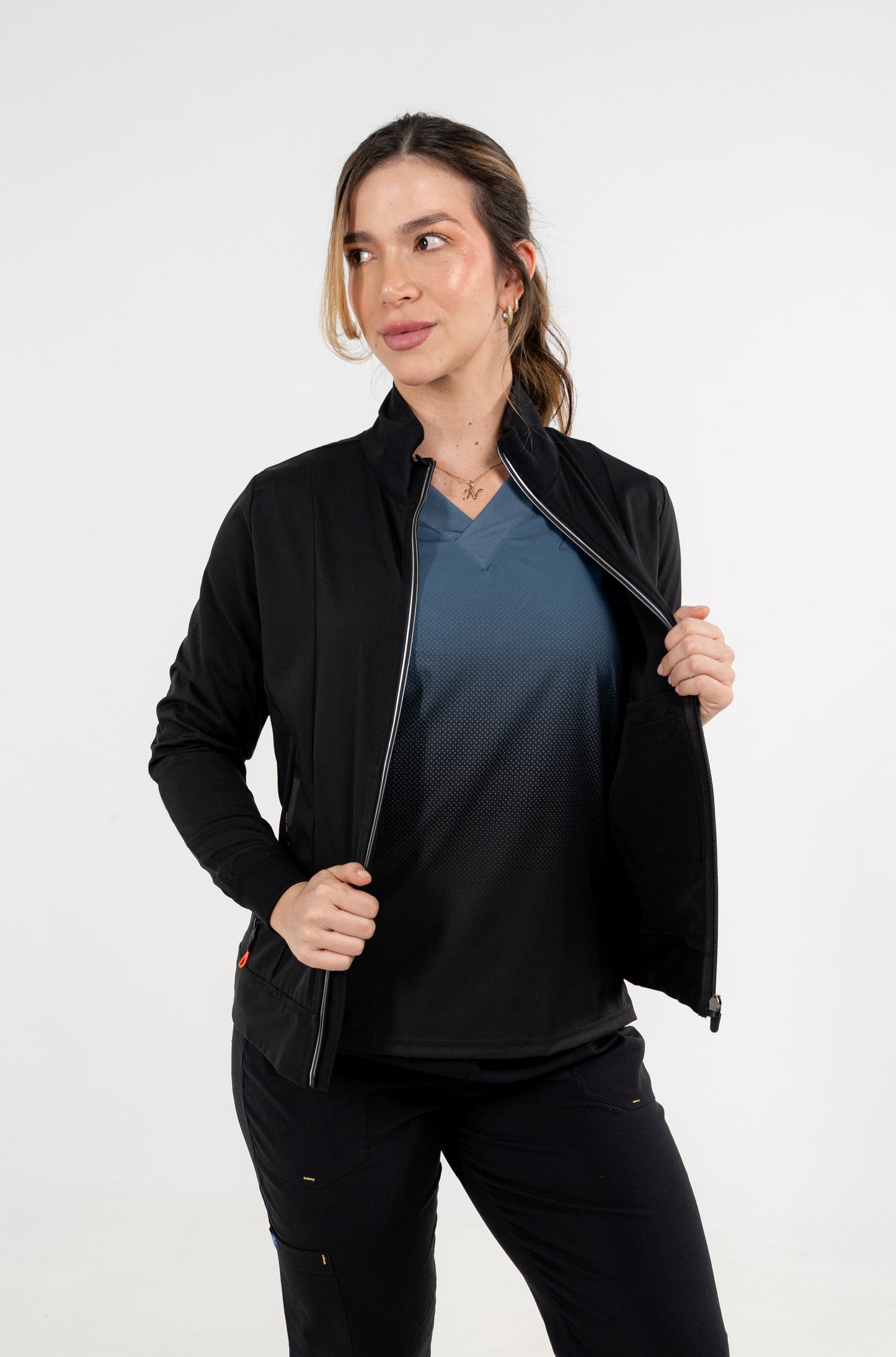Blusa Medianoche Antifluido stretch