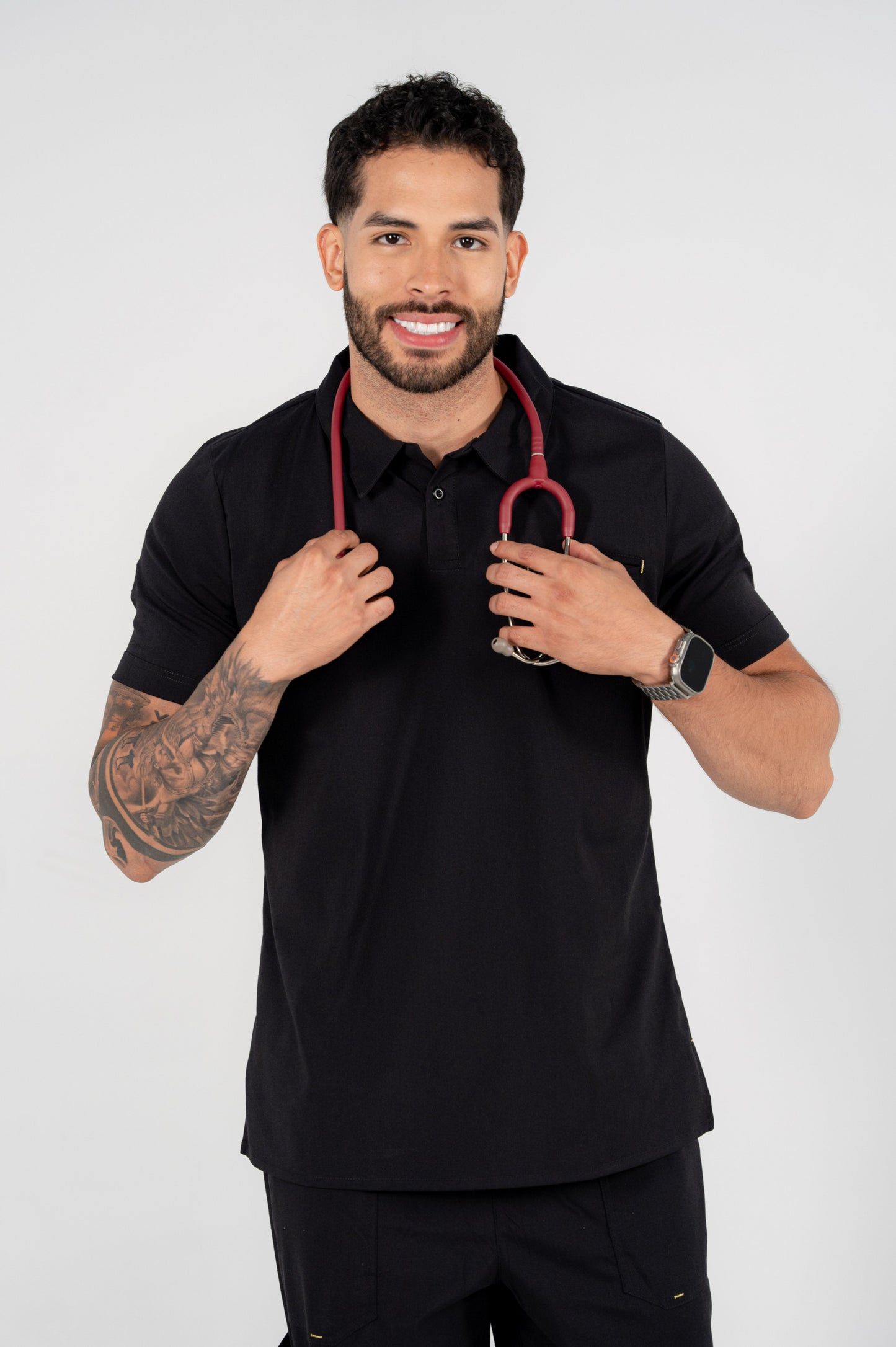 Uniforme Louis Negro - Tela Algodón Antifluido