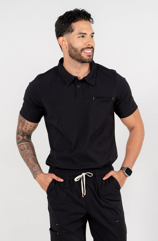 Uniforme Louis Negro - Tela Algodón Antifluido