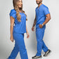 Uniforme Dama Emily Azul cielo - Tela Algodón Antifluido