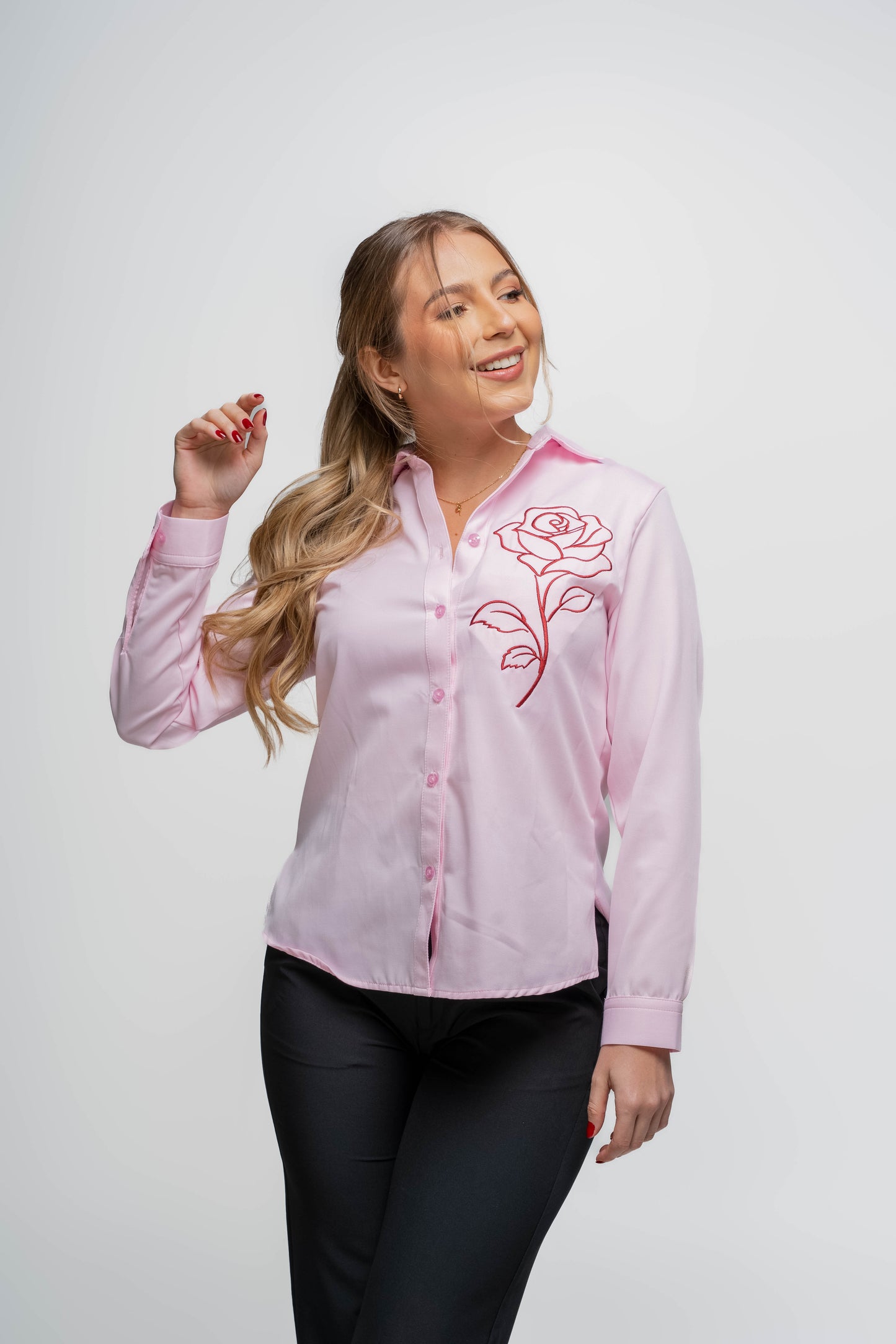 Camisa Clásica Manga Larga para Dama